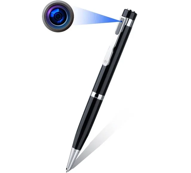 SAFETYNET Mini Hidden Camera Pen Spy Camera HD 1080P Video Audio Recorder, Spy Gadget Body Pen Camera Portable Pocket Camera Support 128GB SD Card (Not Included) Security Cam