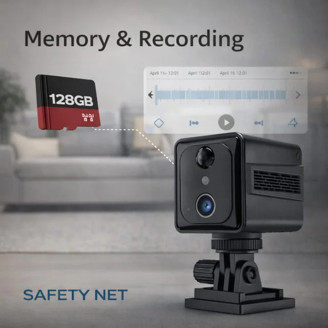 SAFETYNET 4G SIM Security Camera 1080P HD Mini Wireless Spy Camera with Night Vision Motion Detection Two Way Audio Live Mobile Viewing Indoor Outdoor CCTV Supports 128GB SD Card 