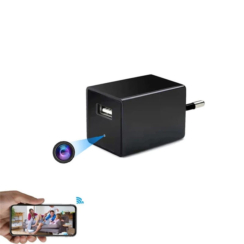 SAFEYNET Wi-fi Spy Hidden Charger Camera USB Wall Charger Adapter (V380 PRO APP)