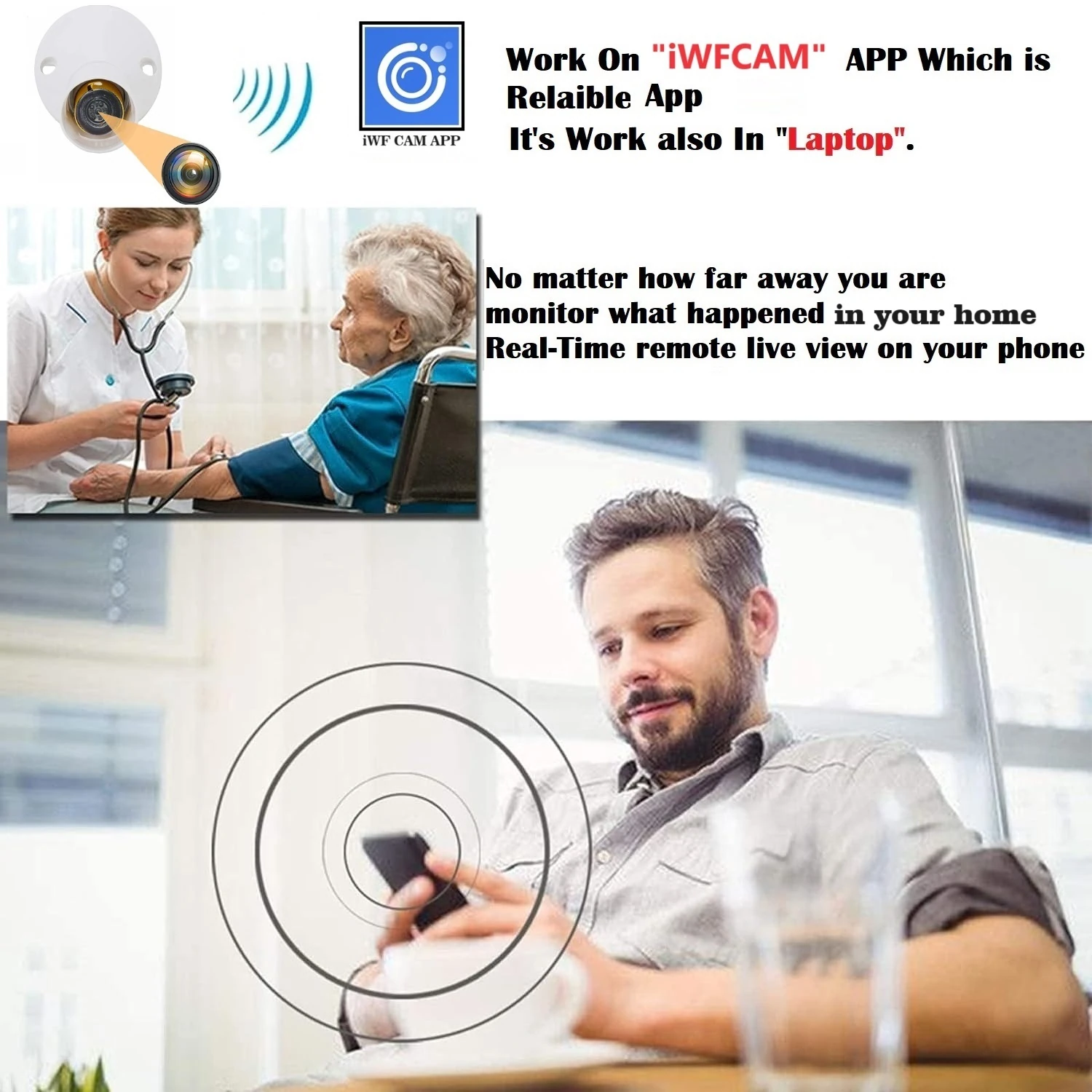 CAM 360 Hottest 4K WiFi Holder Camera in Model HD Audio Video Recording Watch Live 24 Hours Small Surveillance Security Camera for Home Nanny Hidden Wireless Camera