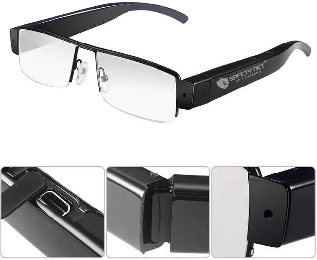 SAFETYNET 1080p Hd Digital Video Pocket Camera Glasses Mini Camera Eyewear Dvr Eyeglass Video Recorder Portable Camcorder Mini Camera Eyewear With Box Hidden Camera