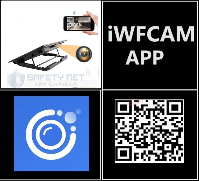 SAFETY NET Full HD 1080P Spy Wi-Fi Laptop Cooling Pad Hidden Security Camera with Video Recording Watch Live 24 Hours (iWFCAM APP)