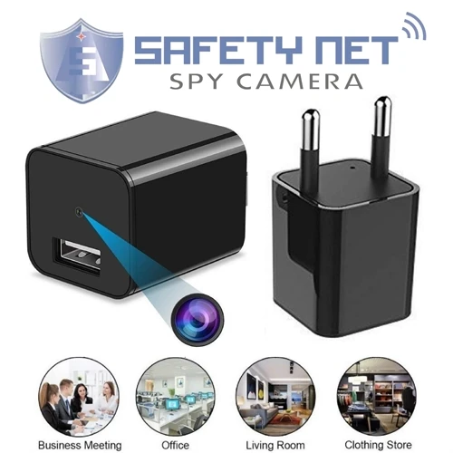 SAFETYNET Spy Camera Charger Hidden Camera Mini Spy Camera 1080P USB Charger Camera Hidden Spy Camera Hidden Nanny Cam Hidden Spy Cam Hidden Cam Surveillance Camera Full HD