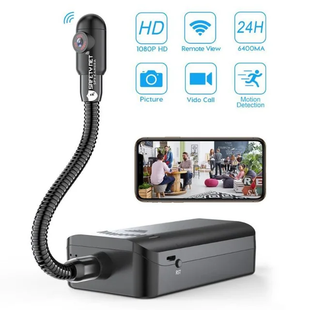 SAFETYNET 360 Degrees Snake Smart Surveillance Spy Flexible Bracket Real-Time Surveillance IP Hidden WIFI Mini Camera