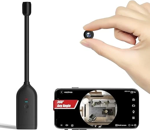 SAFETYNET WiFi Camera,1080P Hd 360 Degree Panoramic Two Way Voice Motion Detection Goose Neck Wireless Home Security Camera.