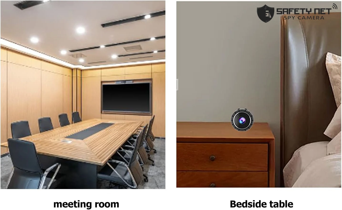 SAFETY NET, SPY CAMERA 1080P HD Mini Camera Wireless WiFi Night Vision Security Motion Detection Indoor Camera