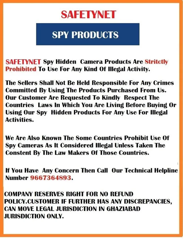 SAFETYNET 4K WiFi Digital Display Clock Camera WiFi 166° Wide Angle HD Night Vision Home Surveillance Indoor Camera Support Up to 64GB SD Card WiFi Security Camera Digital Alarm Clock